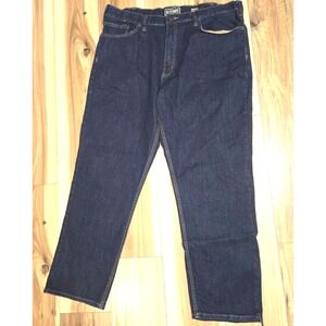 Schmidt Workwear Jeans‎ Mens Blue Dark Wash Size 44x32 Relaxed Fit
